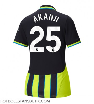 Manchester City Manuel Akanji #25 Replika Bortatröja Damer 2024-25 Kortärmad